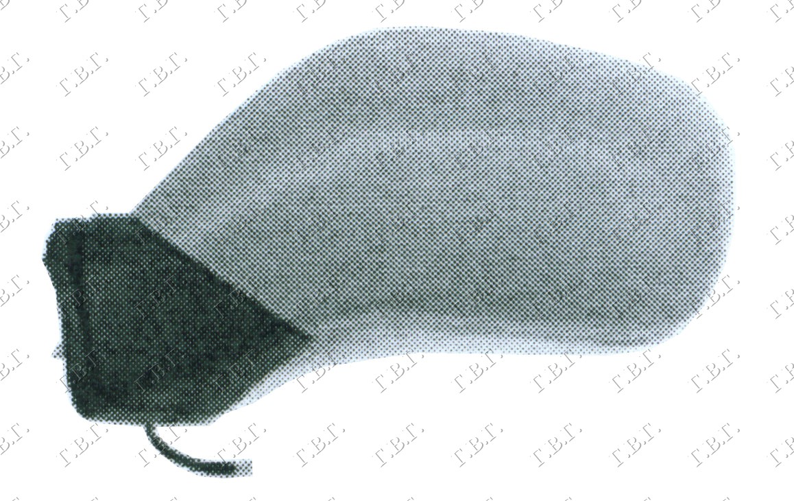 RETROVIZOR ELEKTRICNI PM 00- (A KVALITET) (KONVEKSNO STAKLO) - LEVO