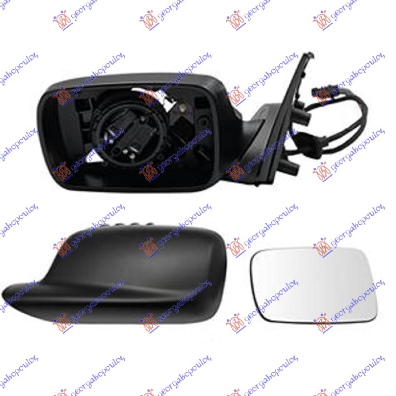 RETROVIZOR (SAMO KUCISTE) ELEKTRICNI SA GREJACEM - LEVO