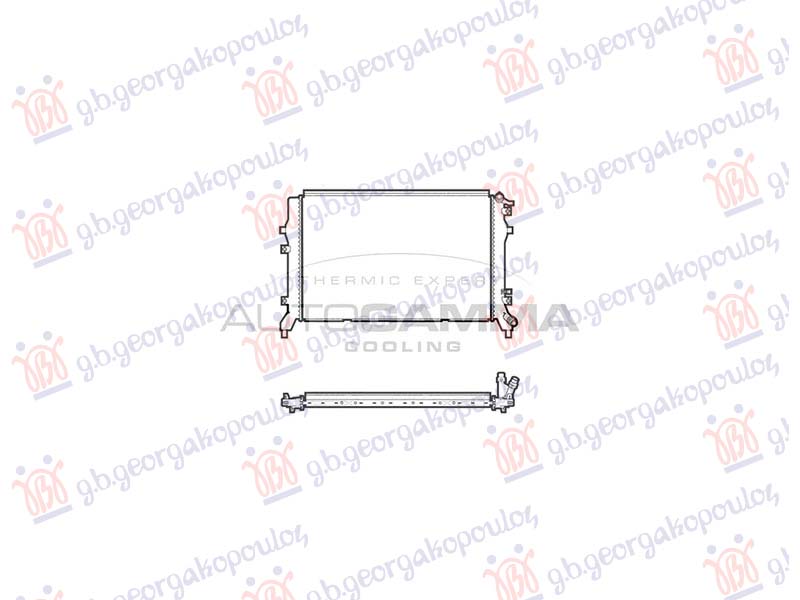 HLADNJAK MOTORA 1.4 Tsi BENZIN - 1.9 TDi DIZEL (650x410) LEMLJEN SPOJ