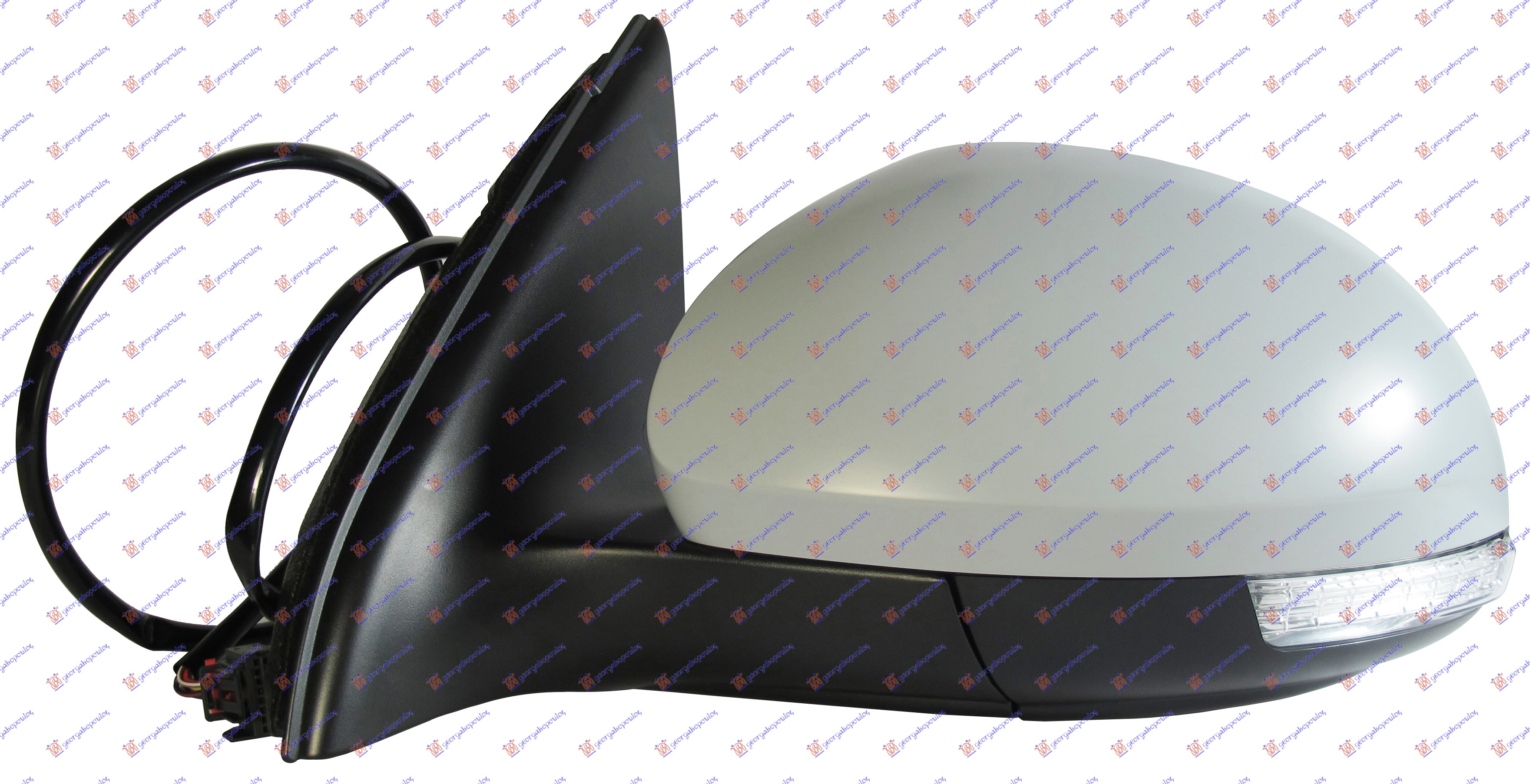 RETROVIZOR ELEKTRICNI SA GREJACEM PM (ELEKTRO-SKLOPIV) (MIGAVAC) (SVETLO) (A KVA - LEVO