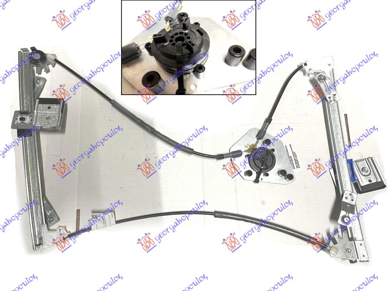 PODIZAC PROZORA ELEKTRICNI (BEZ MOTORA) 3 VRATA (A KVALITET) - DESNO