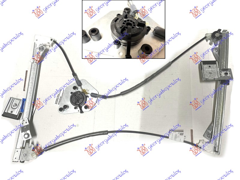 PODIZAC PROZORA ELEKTRICNI (BEZ MOTORA) 3 VRATA (A KVALITET) - LEVO