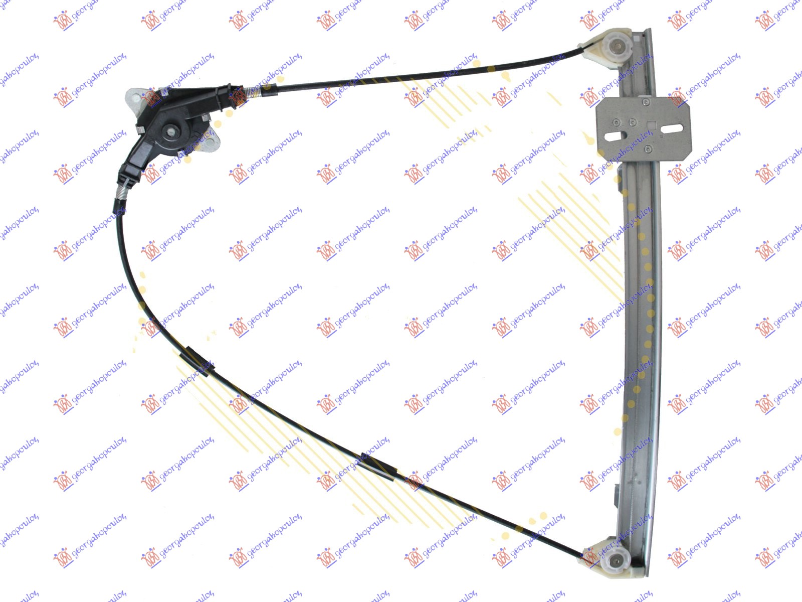 PODIZAC PREDNJEG PROZORA MEHANICKI (A KVALITET) - LEVO