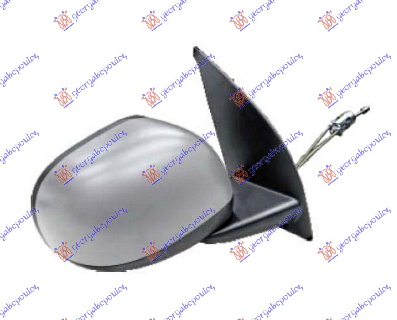 RETROVIZOR MEHANICKI SA SAJLOM PM 09- (A KVALITET) (KONVEKSNO STAKLO) - DESNO