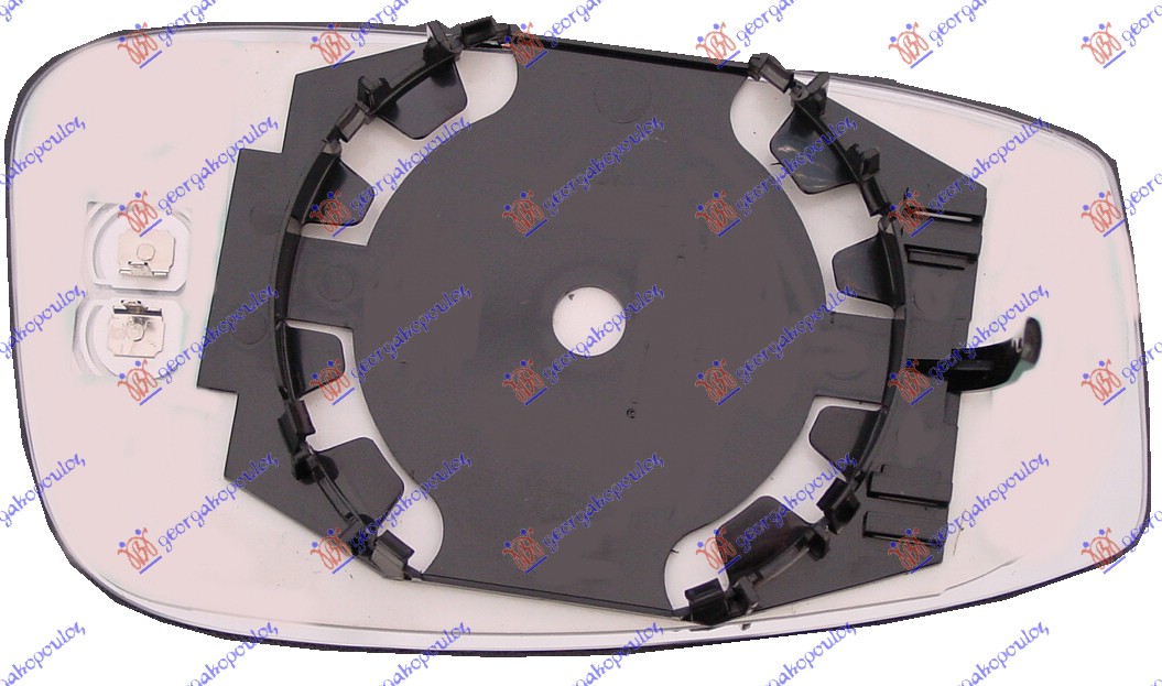 STAKLO RETROVIZORA SA GREJACEM -09 (KONVEKSNO) - DESNO