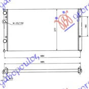 HLADNJAK MOTORA ZA SVE MODELE BENZIN/DIZEL (+AC) (630x380) (NRF)