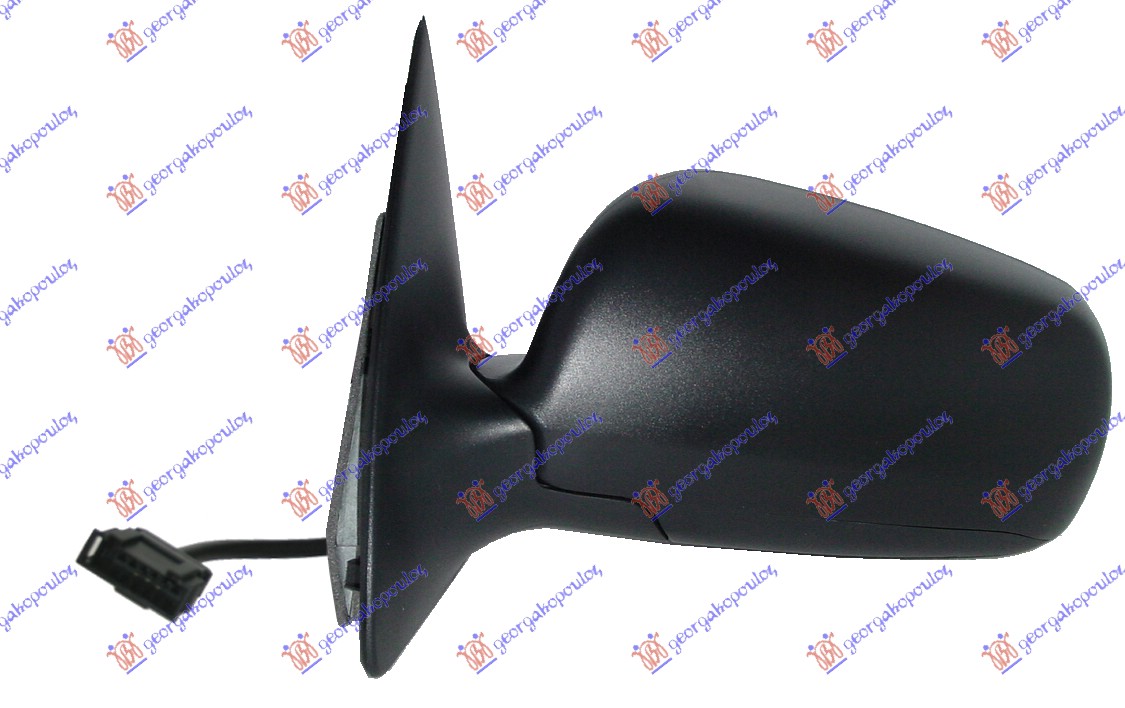 RETROVIZOR ELEKTRICNI SA GREJACEM KRATKI -04 (A KVALITET) (KONVEKSNO STAKLO) - DESNO