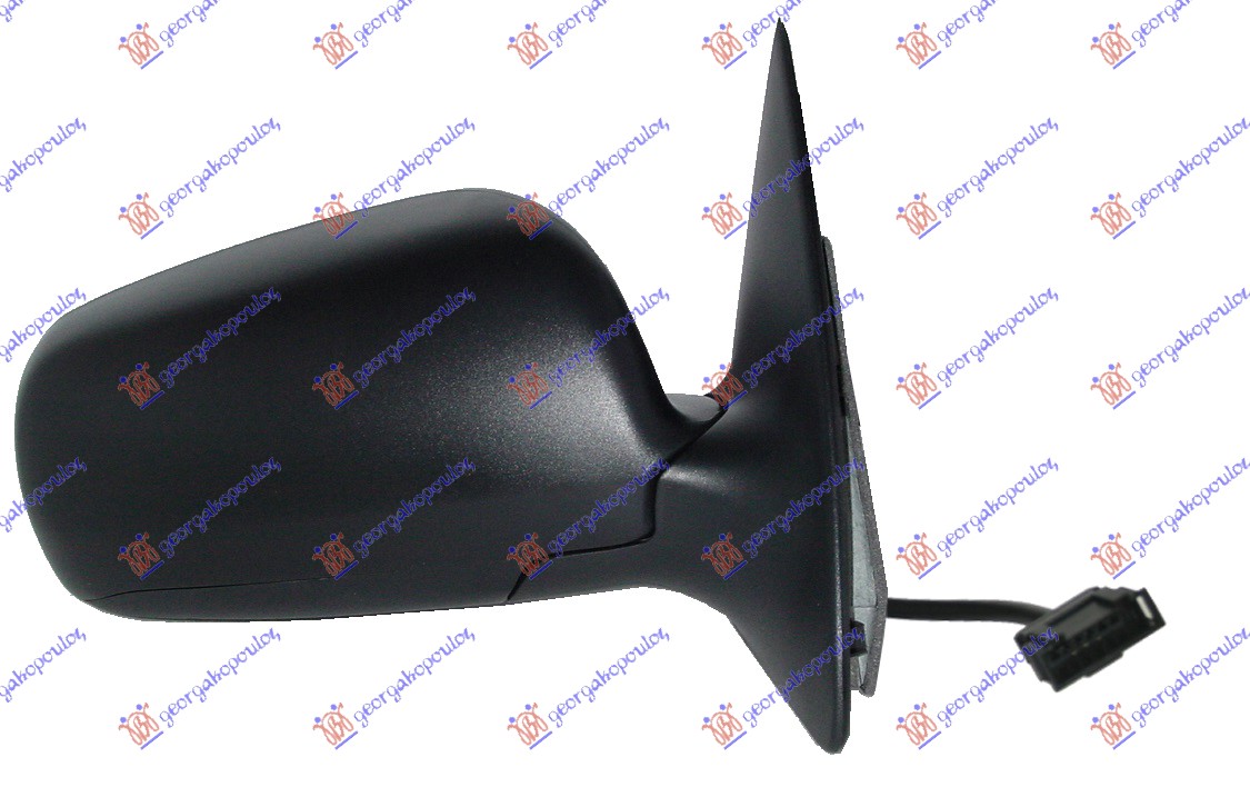 RETROVIZOR ELEKTRICNI SA GREJACEM DUGI -04 (A KVALITET) (ASFERICNO STAKLO) - LEVO
