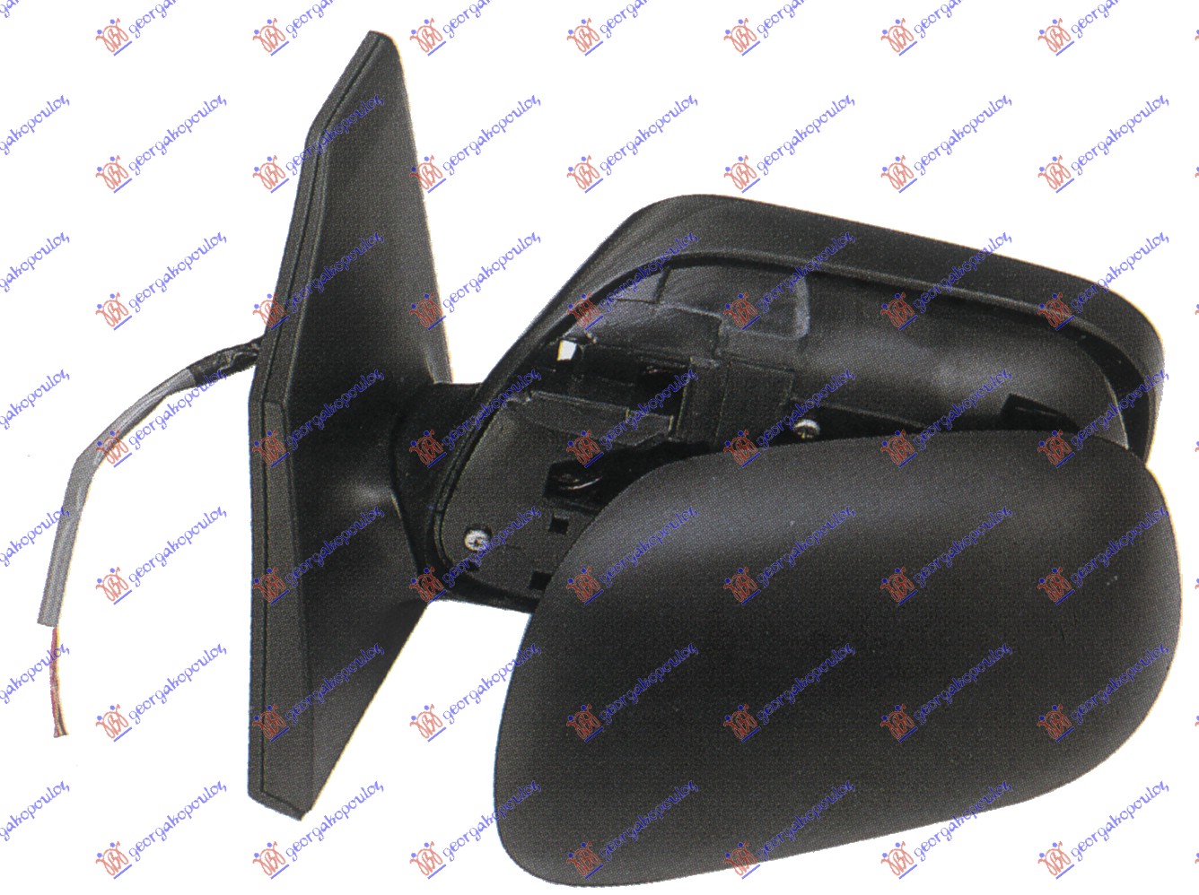 RETROVIZOR ELEKTRICNI SA GREJACEM -04 (KONVEKSNO STAKLO) - LEVO