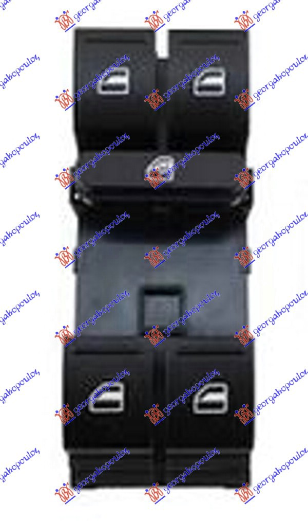 PREKIDAC U PREDNJIM VRATIMA (4 TASTERA) (8 PIN) - LEVO