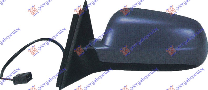 RETROVIZOR ELEKTRICNI SA GREJACEM PM -06 (KONVEKSNO STAKLO) (A KVALITET) - LEVO