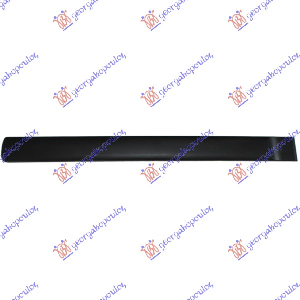 LAJSNA PREDNJIH VRATA MAT-CRNA (100mm) - DESNO