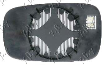 STAKLO RETROVIZORA SA GREJACEM (KONVEKSNO) - DESNO