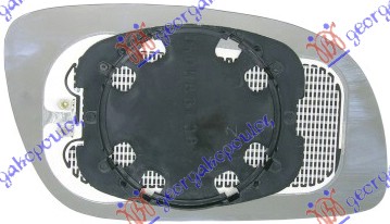 STAKLO RETROVIZORA SA GREJACEM (ASFERICNO) - LEVO