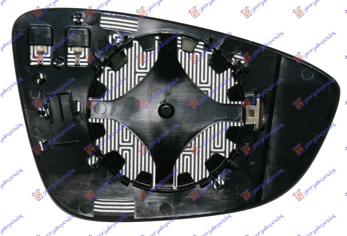 STAKLO RETROVIZORA SA GREJACEM (ASFERICNO) - LEVO