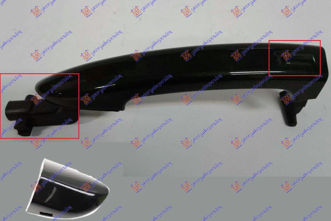 KVAKA PREDNJIH VRATA SPOLJASNJA (BESKONTAKTNO OTKLJUCAVANJE) CRNA - LEVO