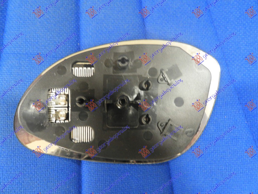 STAKLO RETROVIZORA SA GREJACEM (KONVEKSNO) - DESNO