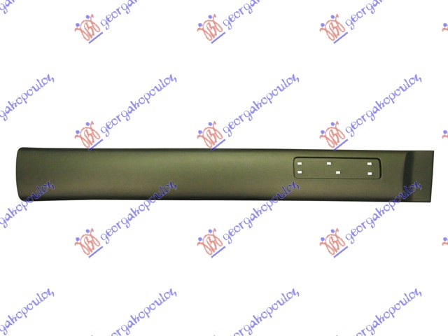 LAJSNA PREDNJIH VRATA MAT-CRNA (SA OTVOROM ZA ZNAK) (145mm) - DESNO