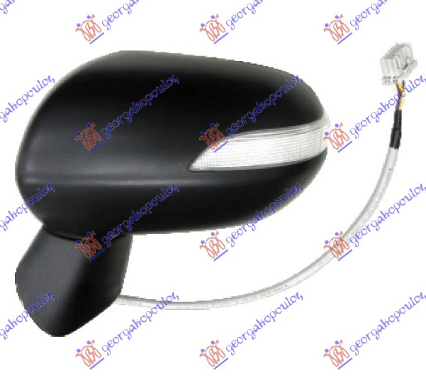 RETROVIZOR ELEKTRICNI SA GREJACEM (ELEKTRO-SKLOPIV) (MIGAVAC) 05- - LEVO