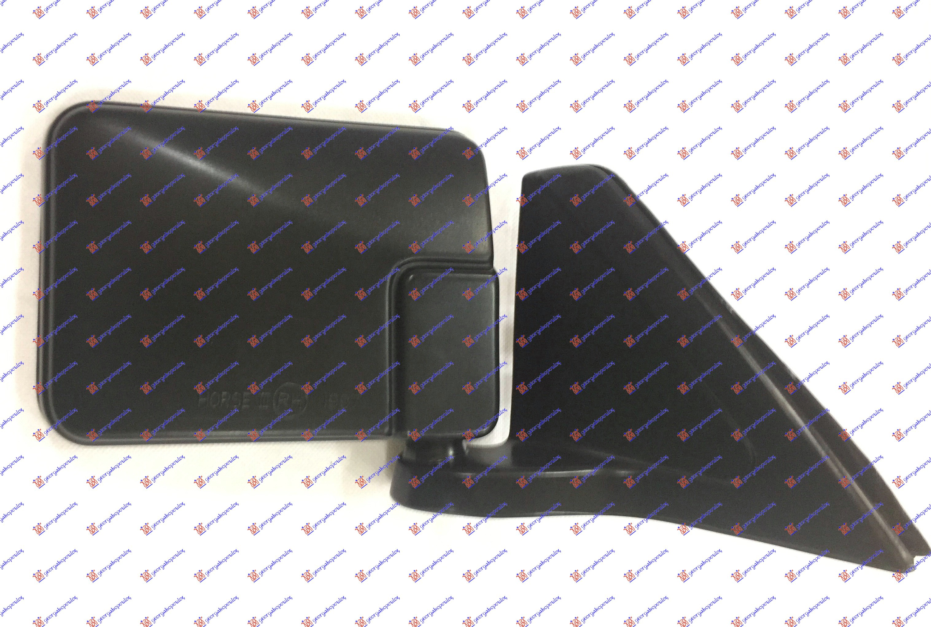 RETROVIZOR MEHANICKI CRNI 2WD (RAVNO STAKLO) - DESNO