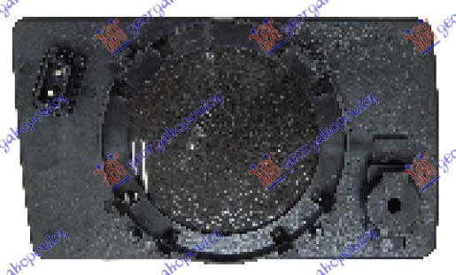 STAKLO RETROVIZORA SA GREJACEM PLAVO (RAVNO) - LEVO