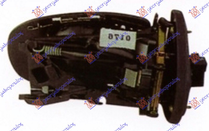 RETROVIZOR (BEZ POKLOPCA) ELEKTRICNI SA GREJACEM (7 PIN) (A KVALITET) (ASFERICNO - DESNO