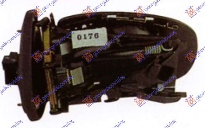 RETROVIZOR (BEZ POKLOPCA) ELEKTRICNI SA GREJACEM (7 PIN) (A KVALITET) (ASFERICNO - LEVO