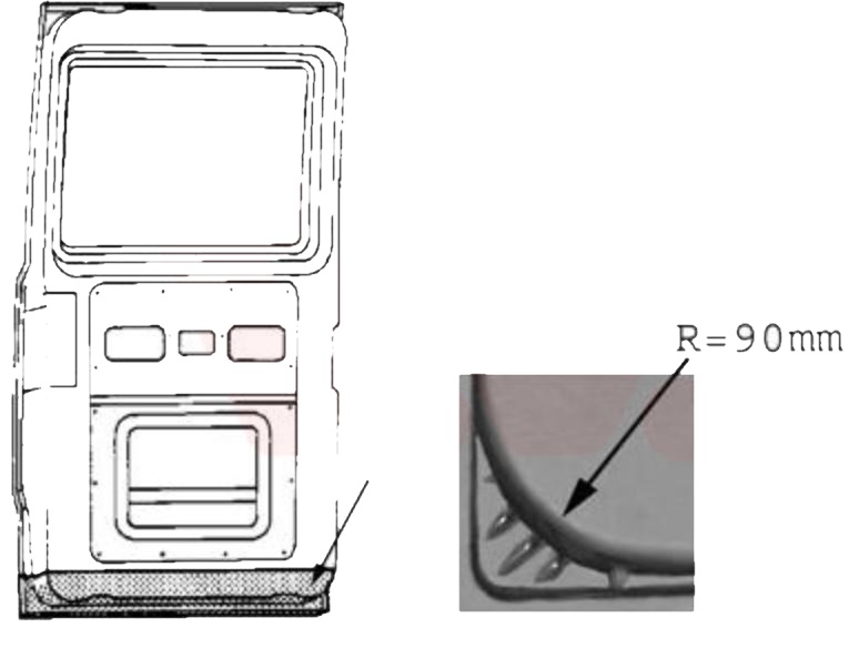 OPLATA ZADNJIH VRATA DONJA - DESNO