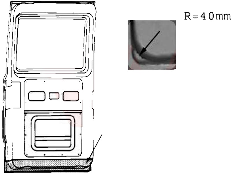 OPLATA ZADNJIH VRATA DONJA - LEVO