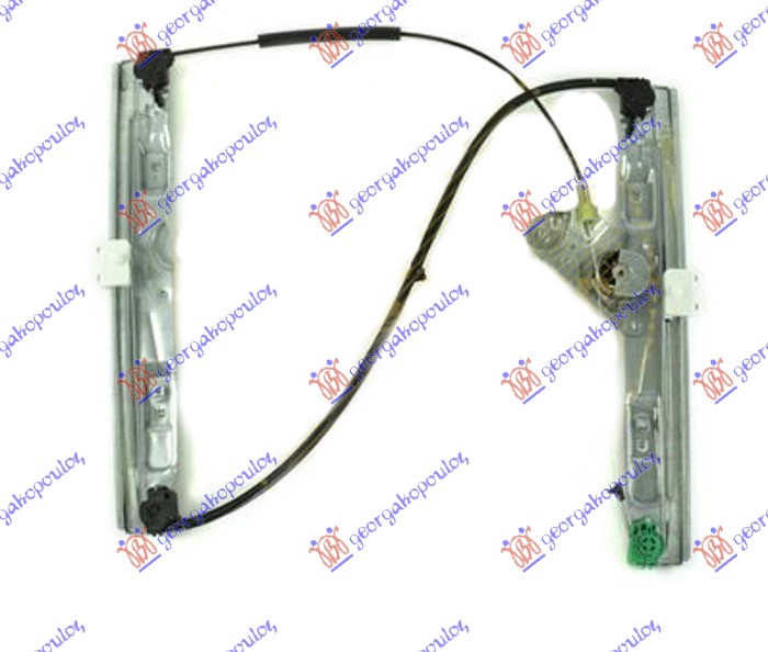 PODIZAC PREDNJEG PROZORA ELEKTRICNI (BEZ MOTORA) 3 VRATA (A KVALITET) - DESNO