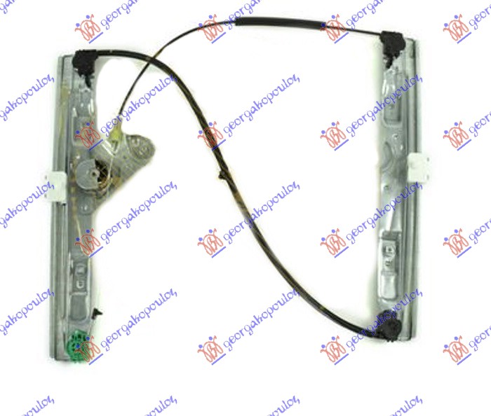 PODIZAC PREDNJEG PROZORA ELEKTRICNI (BEZ MOTORA) 3 VRATA (A KVALITET) - LEVO