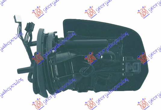 RETROVIZOR (BEZ POKLOPCA) ELEKTRICNI SA GREJACEM (MIGAVAC) 08- (A KVALITET) (ASF - LEVO