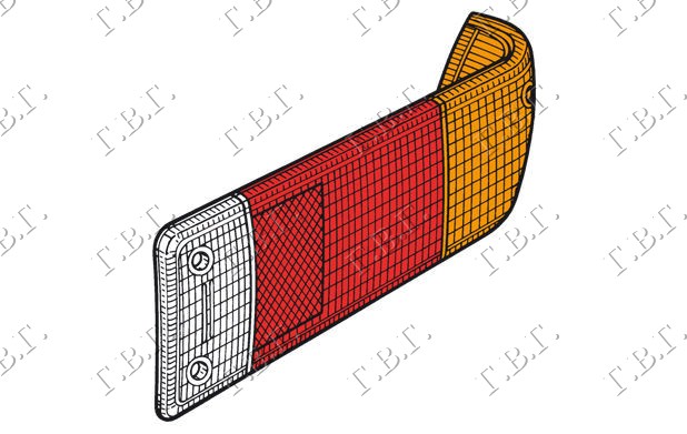 STAKLO STOP LAMPE - DESNO