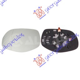 STAKLO RETROVIZORA SA GREJACEM 07- - LEVO