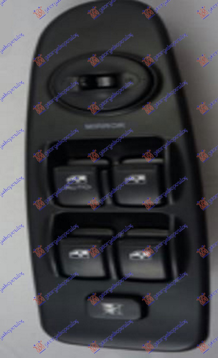 PREKIDAC U PREDNJIM VRATIM (4 TASTERA) (22 PIN) (NE ODGOVARA ZA GT) - LEVO