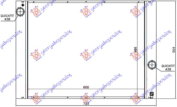 HLADNJAK MOTORA ZA SVE MODELE BENZIN (MANUELNI) (620x490) (MAHLE PREMIUM LINE)