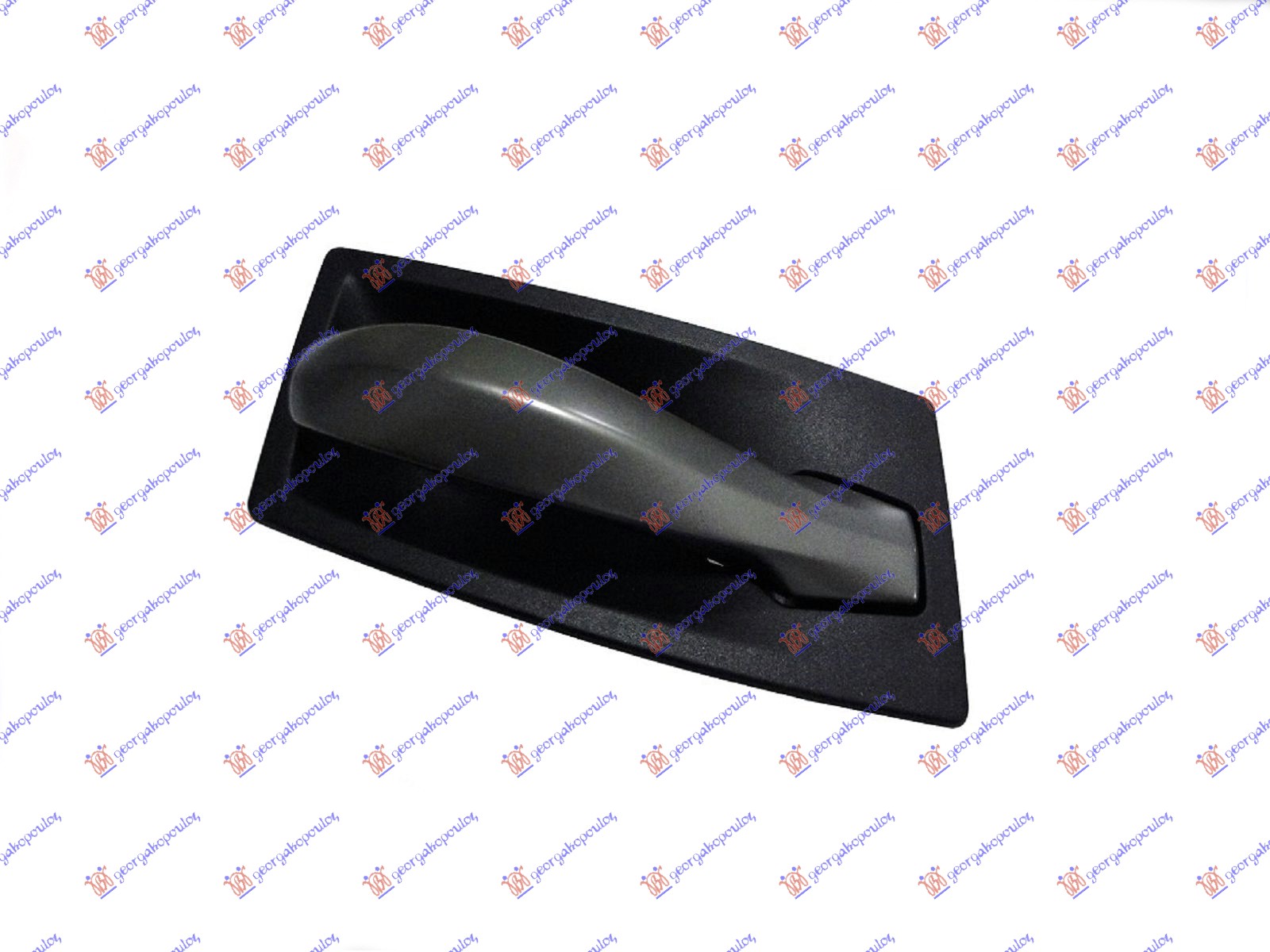 KVAKA PREDNJIH/ZADNJIH VRATA UNUTRASNJA SREBRNA/CRNA - LEVO