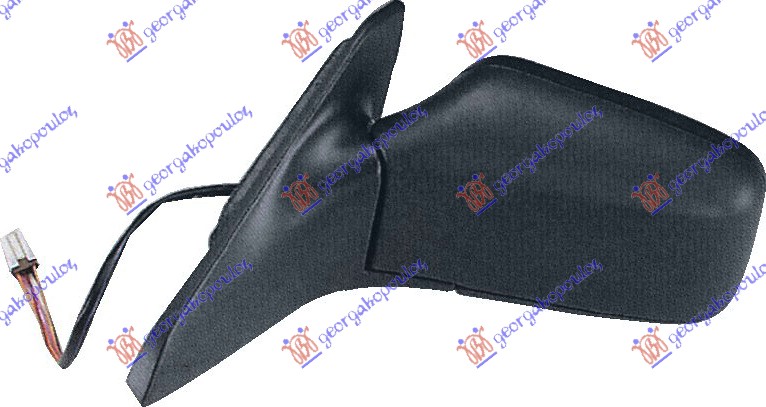 RETROVIZOR ELEKTRICNI SA GREJACEM PM (A KVALITET) (ASFERICNO STAKLO) - LEVO