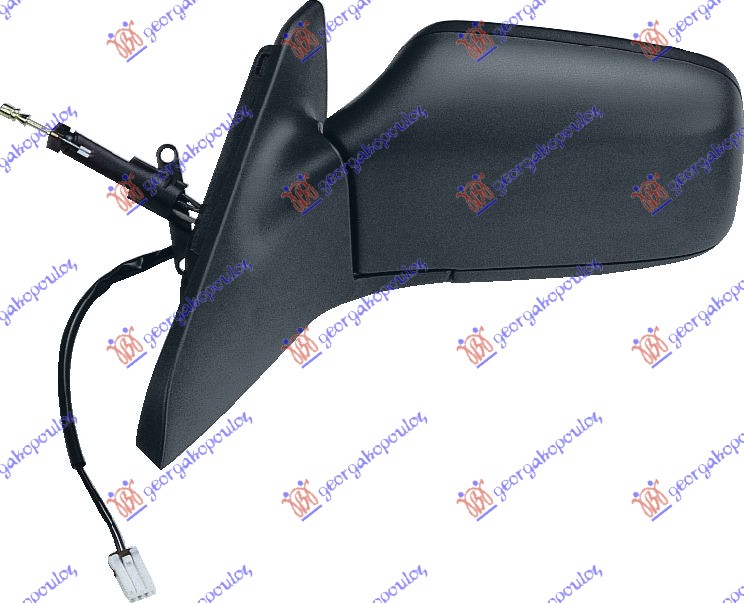 RETROVIZOR MEHANICKI SA SAJLOM SA GREJACEM (A KVALITET) (ASFERICNO STAKLO) - LEVO
