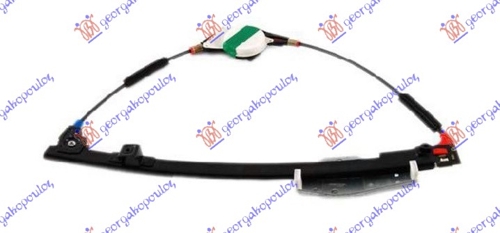 PODIZAC ZADNJEG PROZORA ELEKTRICNI (BEZ MOTORA) - LEVO