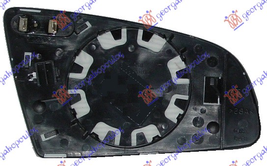 STAKLO RETROVIZORA SA GREJACEM (ASFERICNO) - LEVO