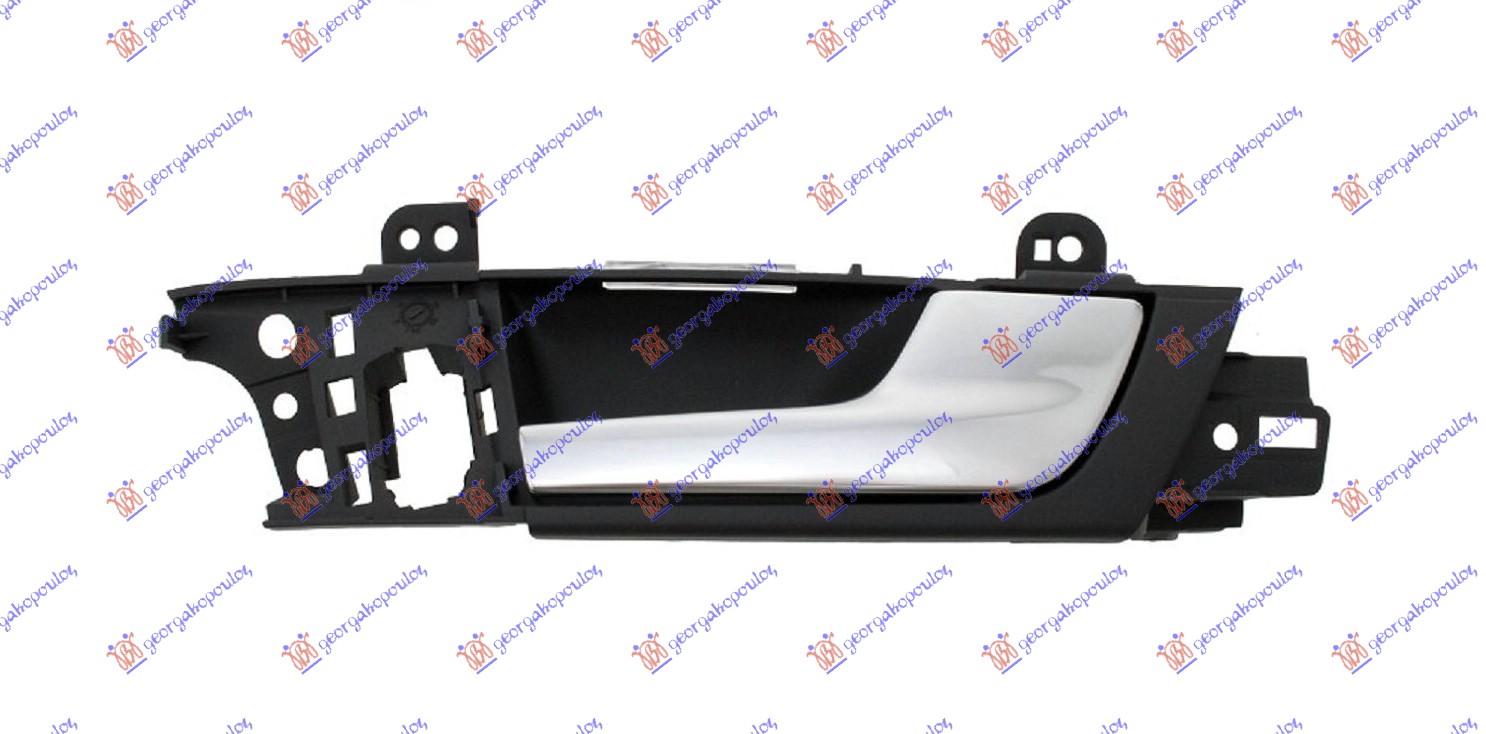 KVAKA PREDNJIH VRATA UNUTRASNJA SREBRNA/CRNA - DESNO