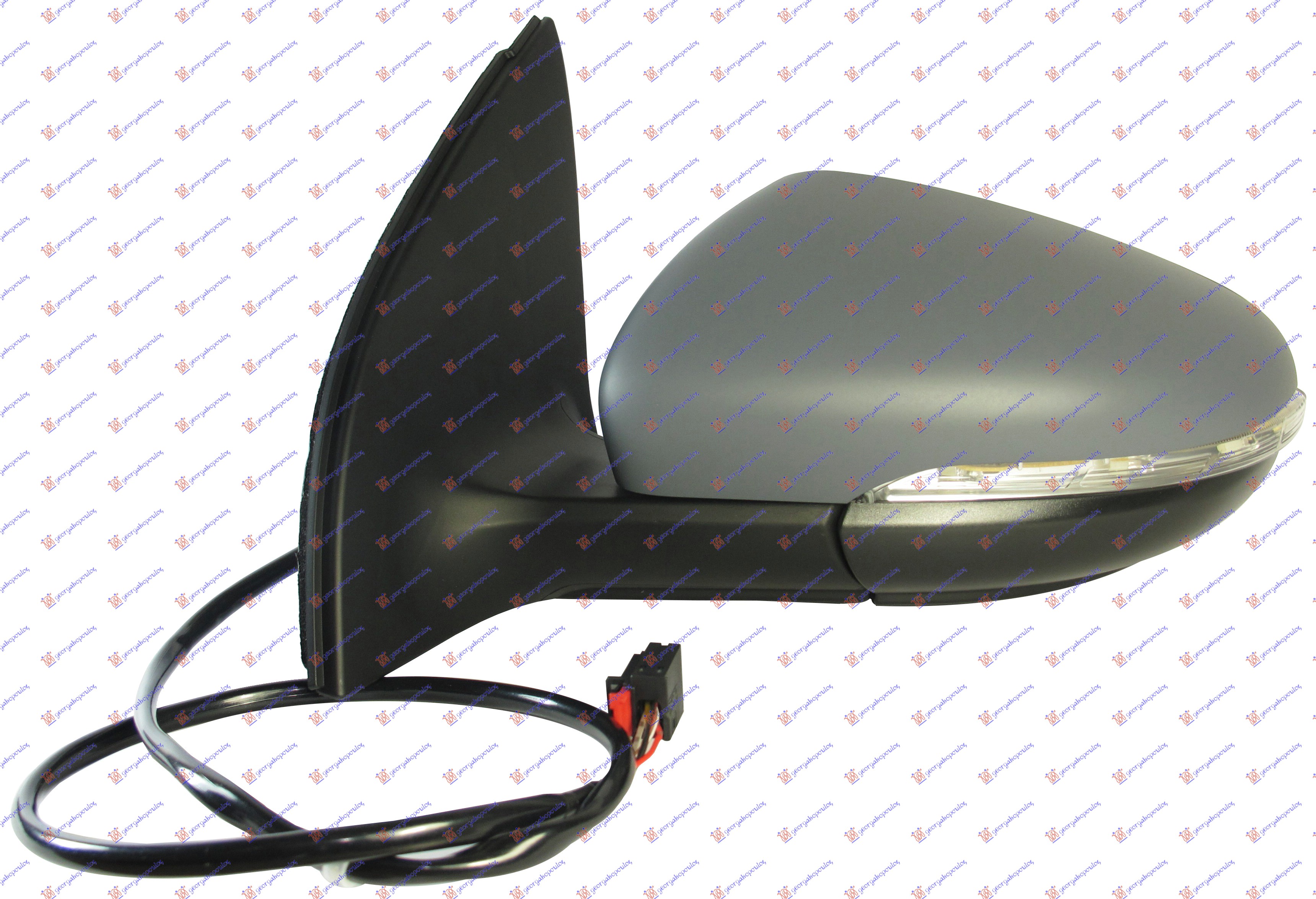 RETROVIZOR ELEKTRICNI SA GREJACEM PM (MIGAVAC) (A KVALITET) (ASFERICNO STAKLO) - LEVO