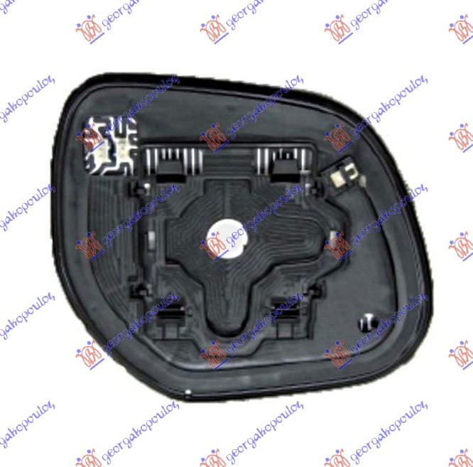 STAKLO RETROVIZORA SA GREJACEM (KONVEKSNO) - LEVO