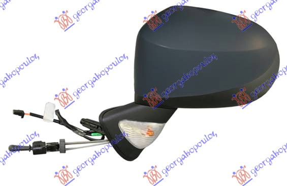 RETROVIZOR MEHANICKI SA SAJLOM PM (MIGAVAC) (ASFERICNO STAKLO) - LEVO