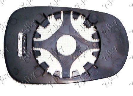 STAKLO RETROVIZORA SA GREJACEM (KONVEKSNO) - DESNO