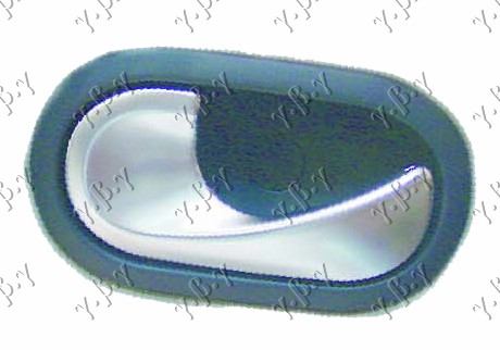 KVAKA PREDNJIH/ZADNJIH VRATA UNUTRASNJA HROM/CRNA - DESNO