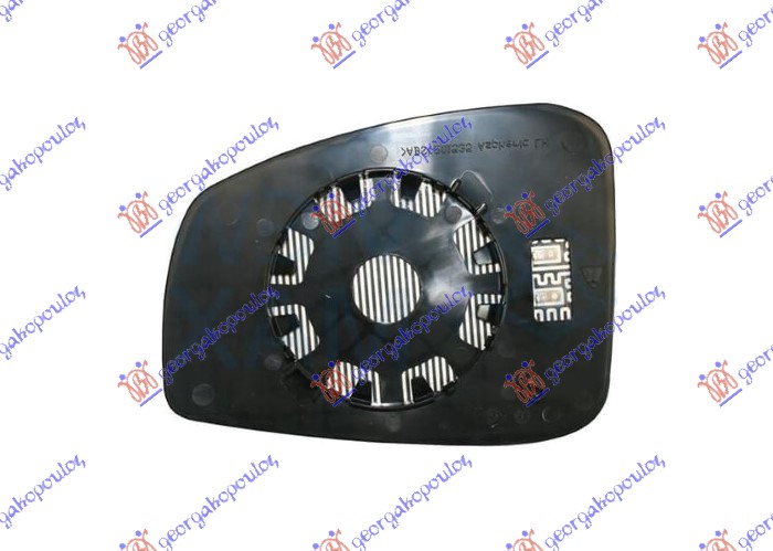 STAKLO RETROVIZORA SA GREJACEM (KONVEKSNO) - DESNO