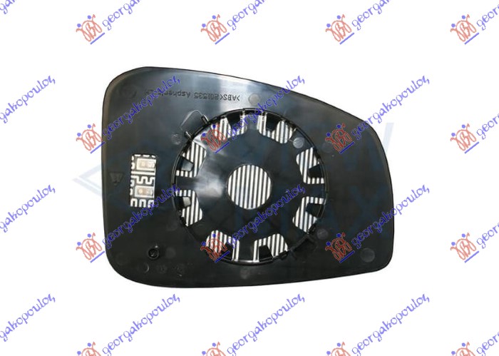 STAKLO RETROVIZORA SA GREJACEM (ASFERICNO) - LEVO