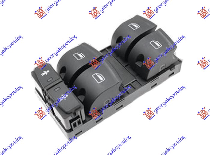 PREKIDAC U PREDNJIM VRATIMA (4 TASTERA) (ZASTITA DECE) (10 PIN) - LEVO